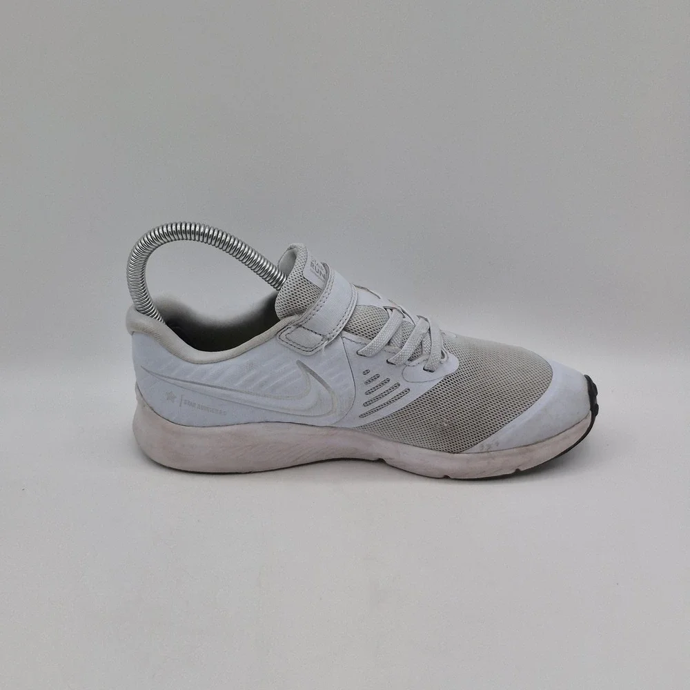 Nike Star Runner‎ 2 Shoes Youth Size 3Y White Gray Running Sneakers AT1801-401